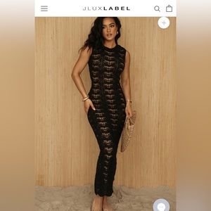 JLUX LABEL Crochet Maxi Dress